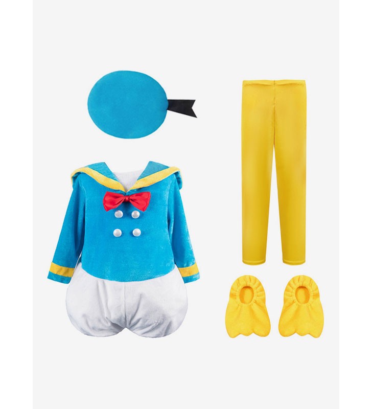 Disney Cartoon Donald Duck Kid Costumi interi Cosplay