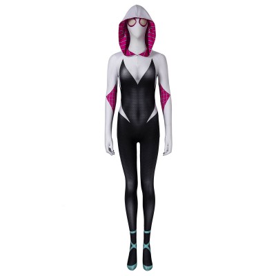 Marvel Comics Spider Man Into The Spider Verse Gwen Stacy Catsuits Marvel Comics Costumi Cosplay Halloween