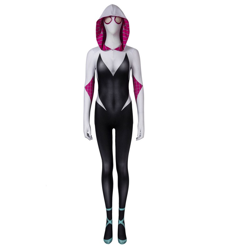 Marvel Comics Spider Man Into The Spider Verse Gwen Stacy Catsuits Marvel Comics Costumi Cosplay Halloween