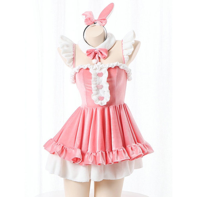 Re Zero Anime Cosplay Natale Rem Bunny Girl Costumi Cosplay Carnevale Halloween