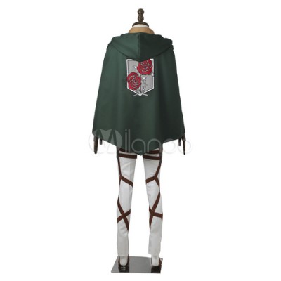 Attack on Titan Anime Giapponese set cinturacappottocamiciaaccessoripantalonisciarpamantelloGrembiule inferiore del corpo uomo Costumi Cosplay Carnevale Halloween