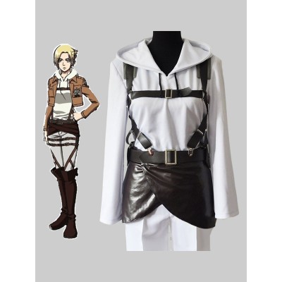 Costume Carnevale Attack on Titan Anime Giapponese in panno uniforme set camiciapantaloniminigonnatop donna Costumi Cosplay