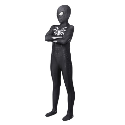 Simbionte Black Suit SpiderMan in Marvel#39;s Spider Man Miles Morales Costumi Cosplay per bambini per PS5